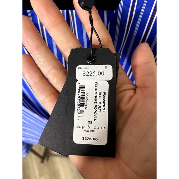 Rag and Bone Felix Stripe Popover size XS - Picture 4 of 6